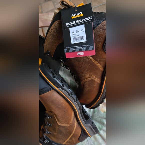 Ariat Men's Brown Work Boots - Picture 10 of 13